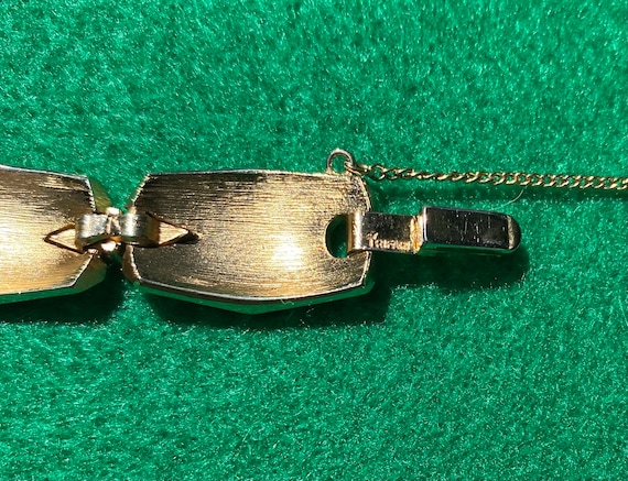 Trifari Crown Interlocking Geometric Bracelet Gol… - image 6