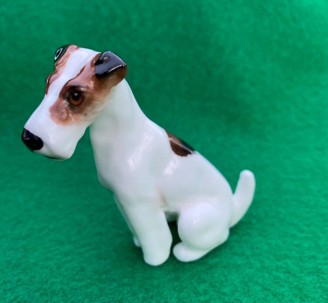 Royal Doulton Seated Fox Terrier Figurine Etsy