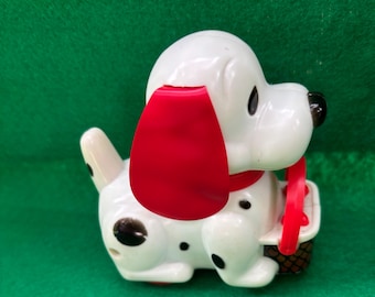 ヴィンテージ かごの中の子犬 ゼンマイ仕掛けのおもちゃ 日本製 - Etsy
