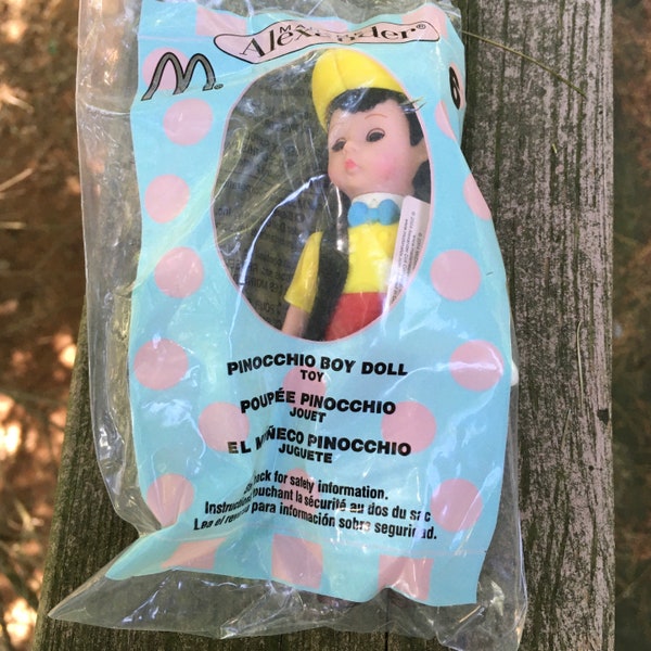 Miniature Madame Alexander Pinocchio Doll McDonald's Happy Meal