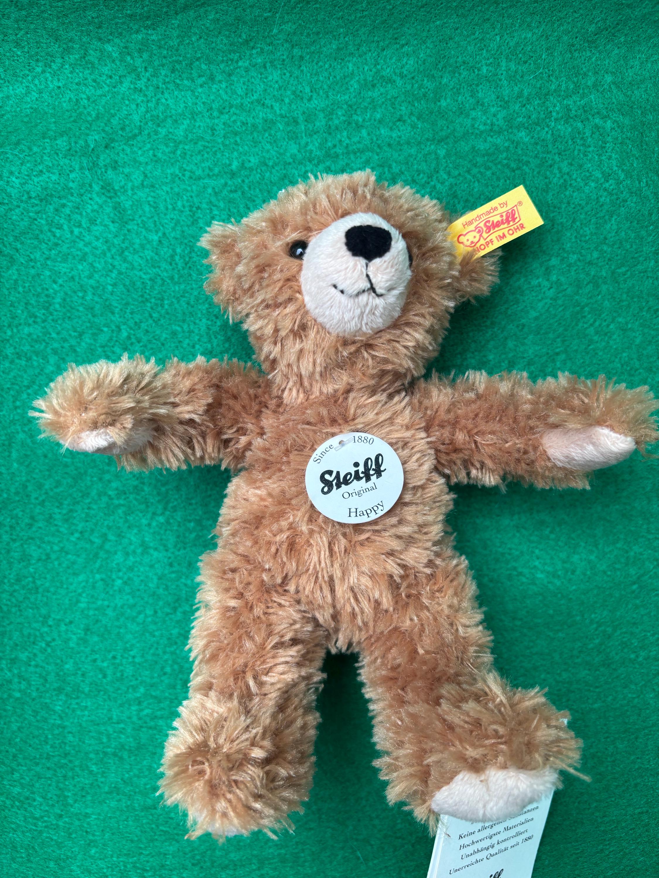 Steiff Happy Teddy Bear With Ear Button Tags - Etsy