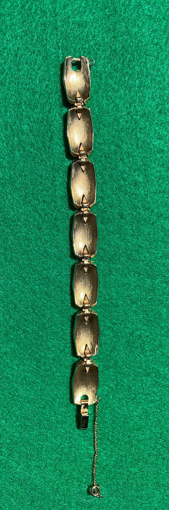 Trifari Crown Interlocking Geometric Bracelet Gol… - image 5