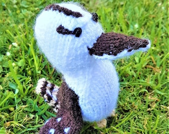 Kookaburra tricoté australien | Peluche Oiseau | DSSHait à la main
