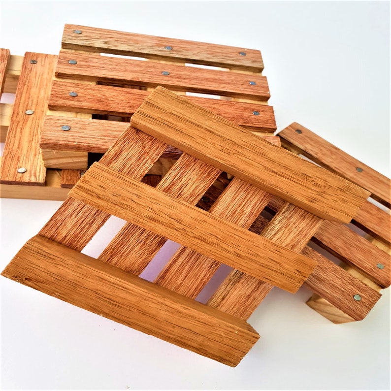 Wooden Pallet Coasters PACK of FOUR | Etsy