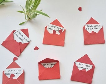 Red Mini Envelopes | Origami Envelopes | Dss Handmade