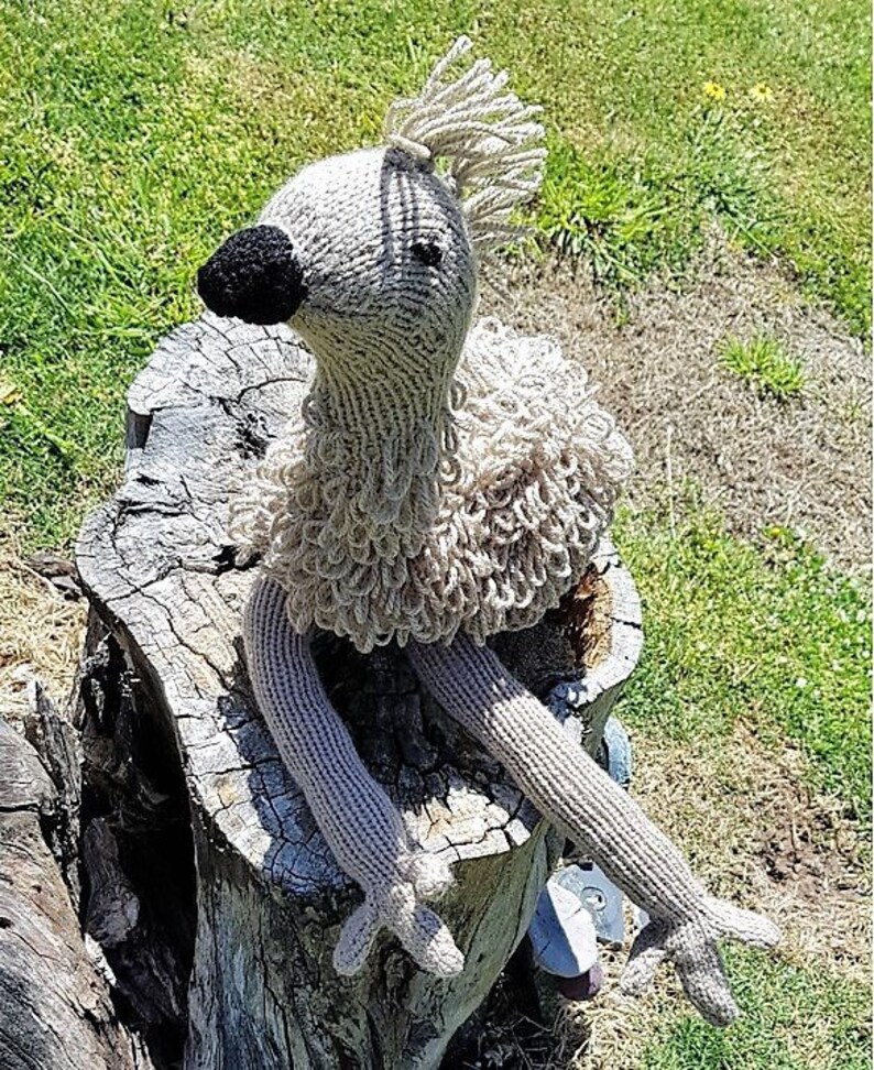 Australian Knitted Emu Eddie Animal Plush Toy DSS Handmade Etsy