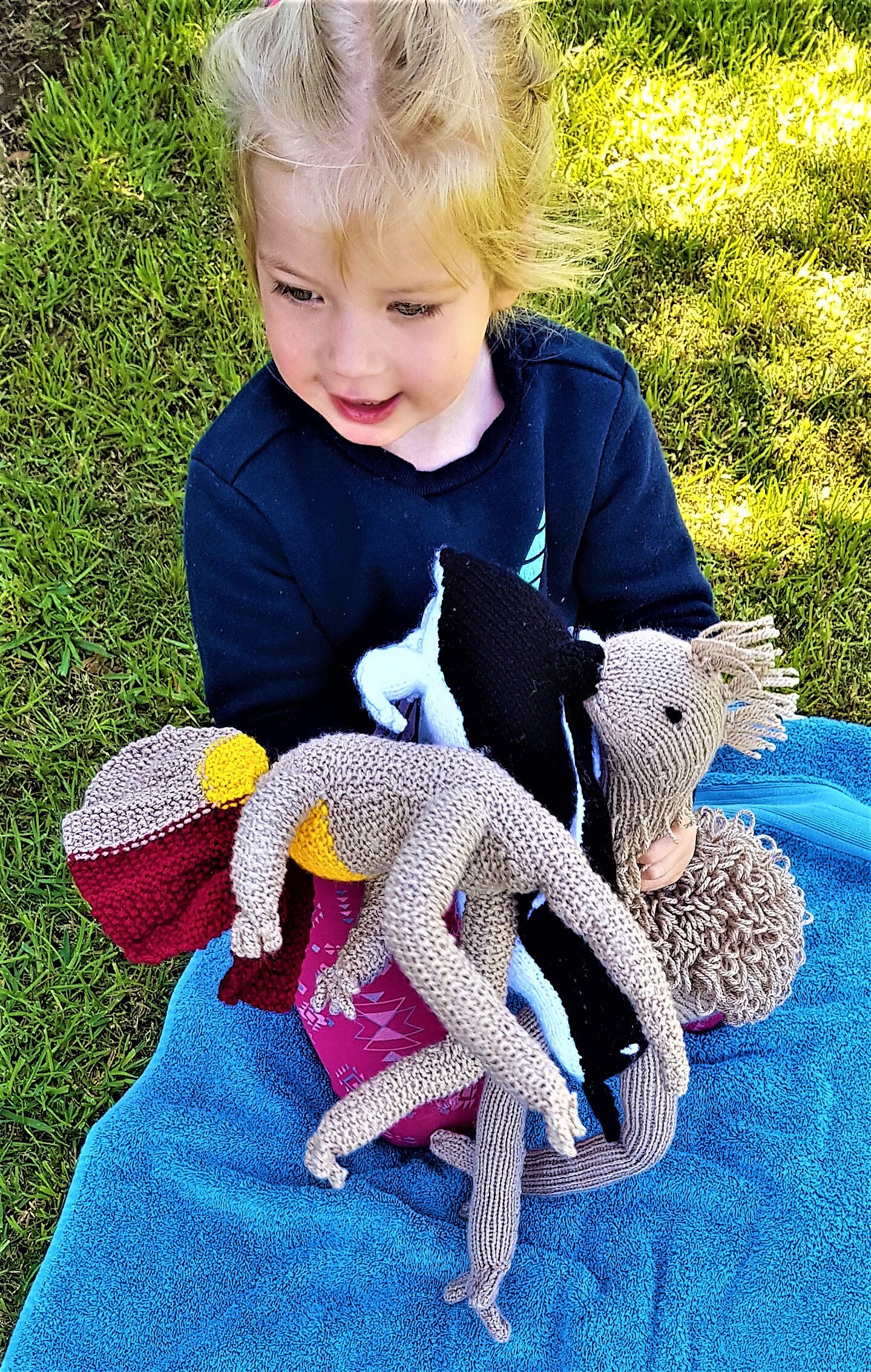 Australian Knitted Frill Neck Lizard Freddie Plush Toy DSS Etsy