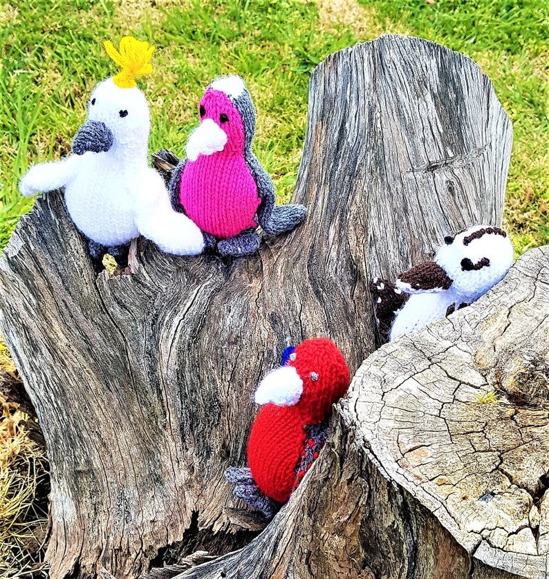 Australian Knitted Bird Collection Animal Plush Toys DSS Etsy