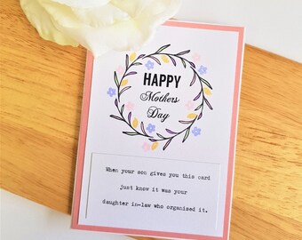 Mothers Day Card | Gifts for Mother In Law | DSS Handmade