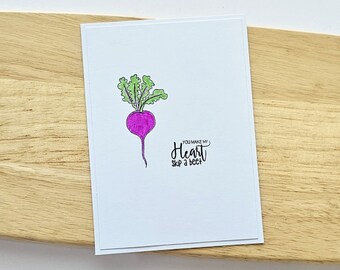Fruit Pun Card (You make my heart skip a beet) | Valentines Day Card | Dss Handmade