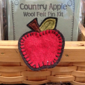 Country Apple Wollfilz Pin Muster digitaler Download PDF