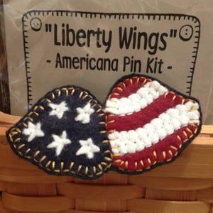 Liberty Wings Wool Felt Pin Pattern Digital Download PDF