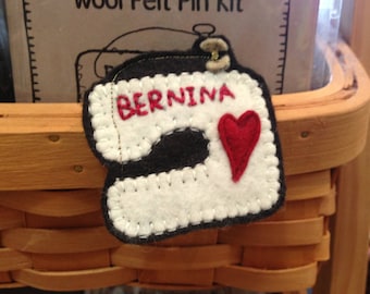 I Love My Bernina Wool Felt Pin Pattern Digital Download PDF