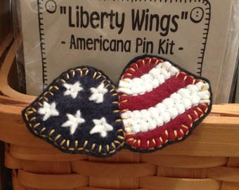 Liberty Wings Wool Felt Pin Pattern Digital Download PDF