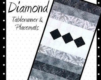 Diamond Tablerunner Pattern Digital Download PDF