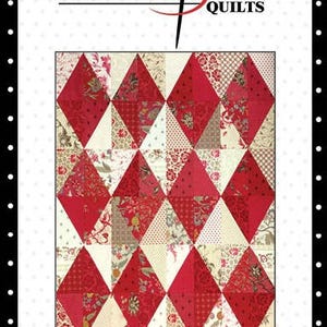 Harlequin Romance Quilt Pattern Digital Download PDF 画像 2