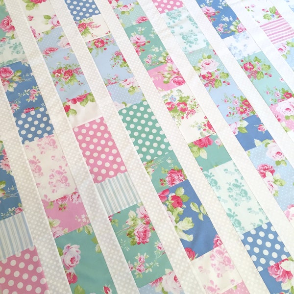 Polka Dot Posies Quilt Pattern Digital Download PDF