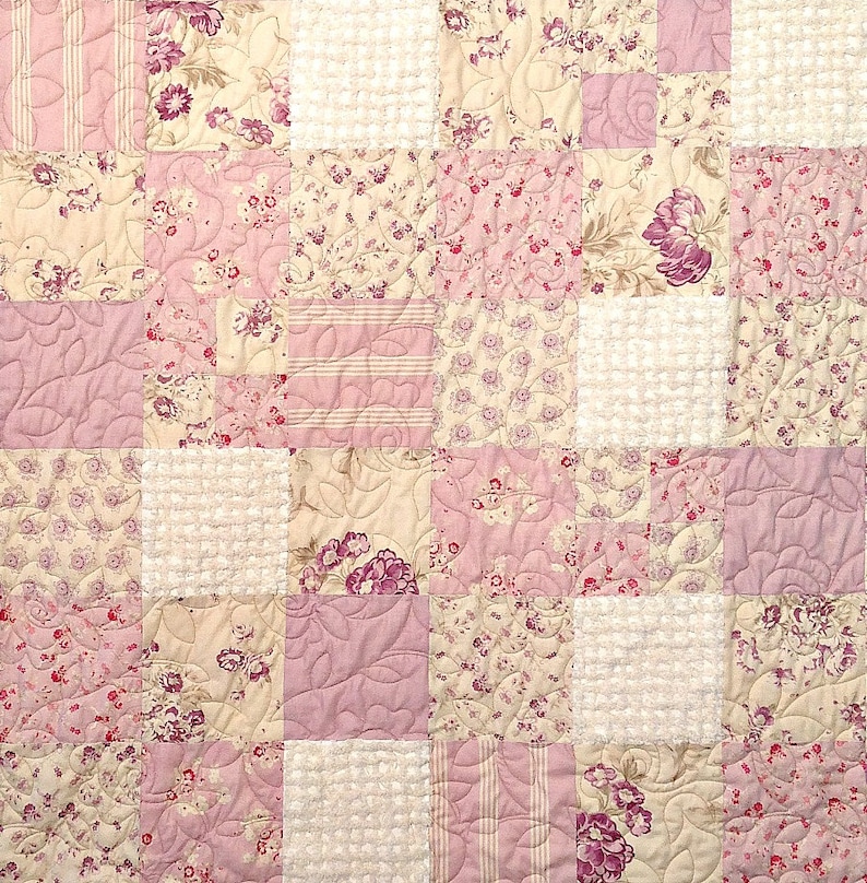 Shabby Chenille Quilt Pattern Digital Download PDF image 3