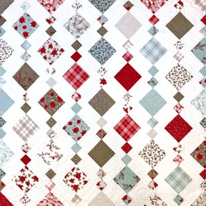 Cascading Diamonds Quilt Pattern Digital Download PDF image 1