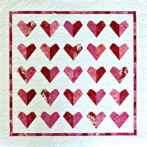 Crazy Hearts Quilt Pattern Digital Download PDF