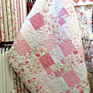 Shabby Chenille Quilt Pattern Digital Download PDF