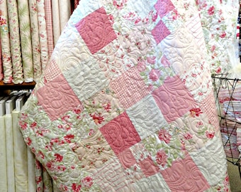 Shabby Chenille Quilt Pattern Digital Download PDF