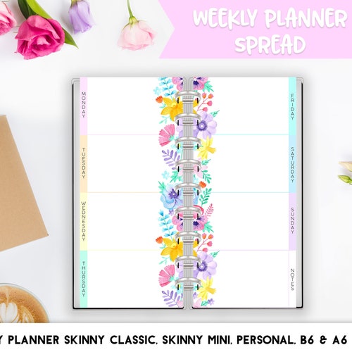 SKINNY CLASSIC Happy Planner Printable Inserts Weekly Etsy
