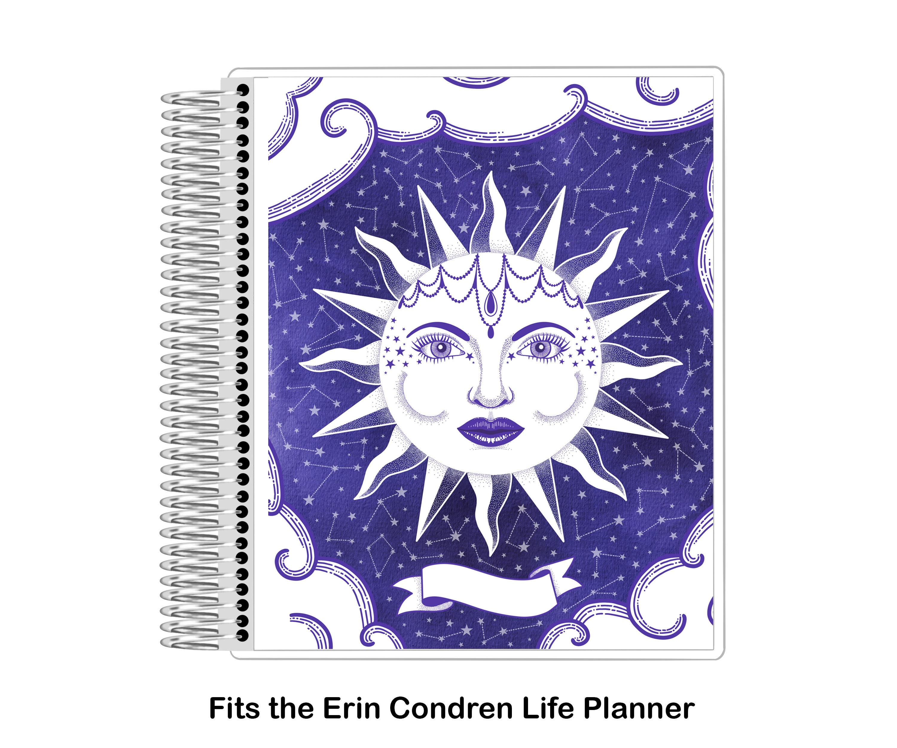 Celestial Sun Printable Planner or Notebook Cover for Happy | Etsy ...