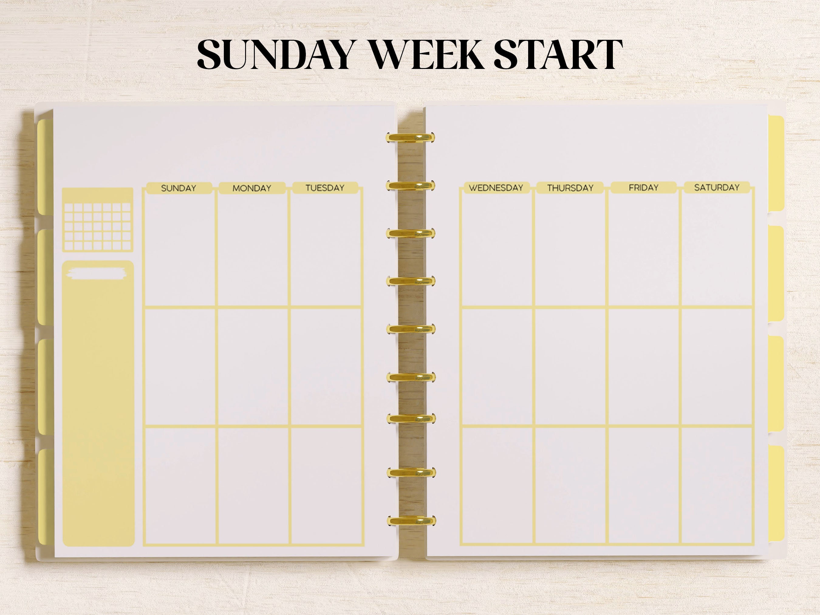 WEEKLY Vertical Printable Planner Inserts Fits Happy Planner Classic ...
