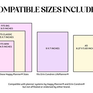MONTHLY Coloring Printable Planner Pages fits Happy Planner Classic, Big & Mini, Erin Condren and A5 Size Planners, Mushroom Forest image 6