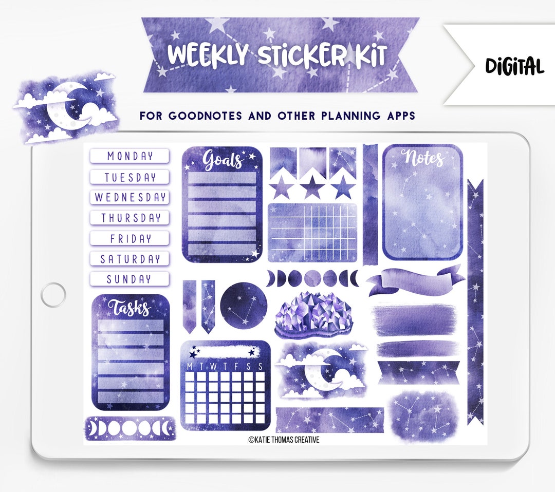 Neon Planner Bling Accessory Kit Digital Planner PNG Stickers -  Norway