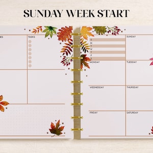 WEEKLY DASHBOARD Planner Inserts Fits Happy Planner Classic, Big & Mini ...