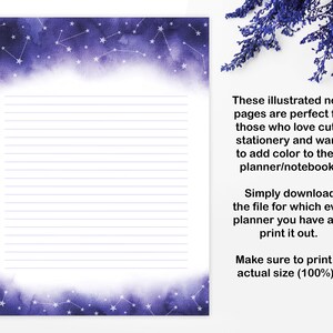 Galaxy &amp; Constellation Printable Planner Inserts Printable - Etsy