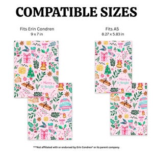 Utskrivbar julkalender eller anteckningsbok för december, passar Happy Planner Classic, Mini, Big, Erin Condren och A5-storlekar, Discbound Planners bild 4