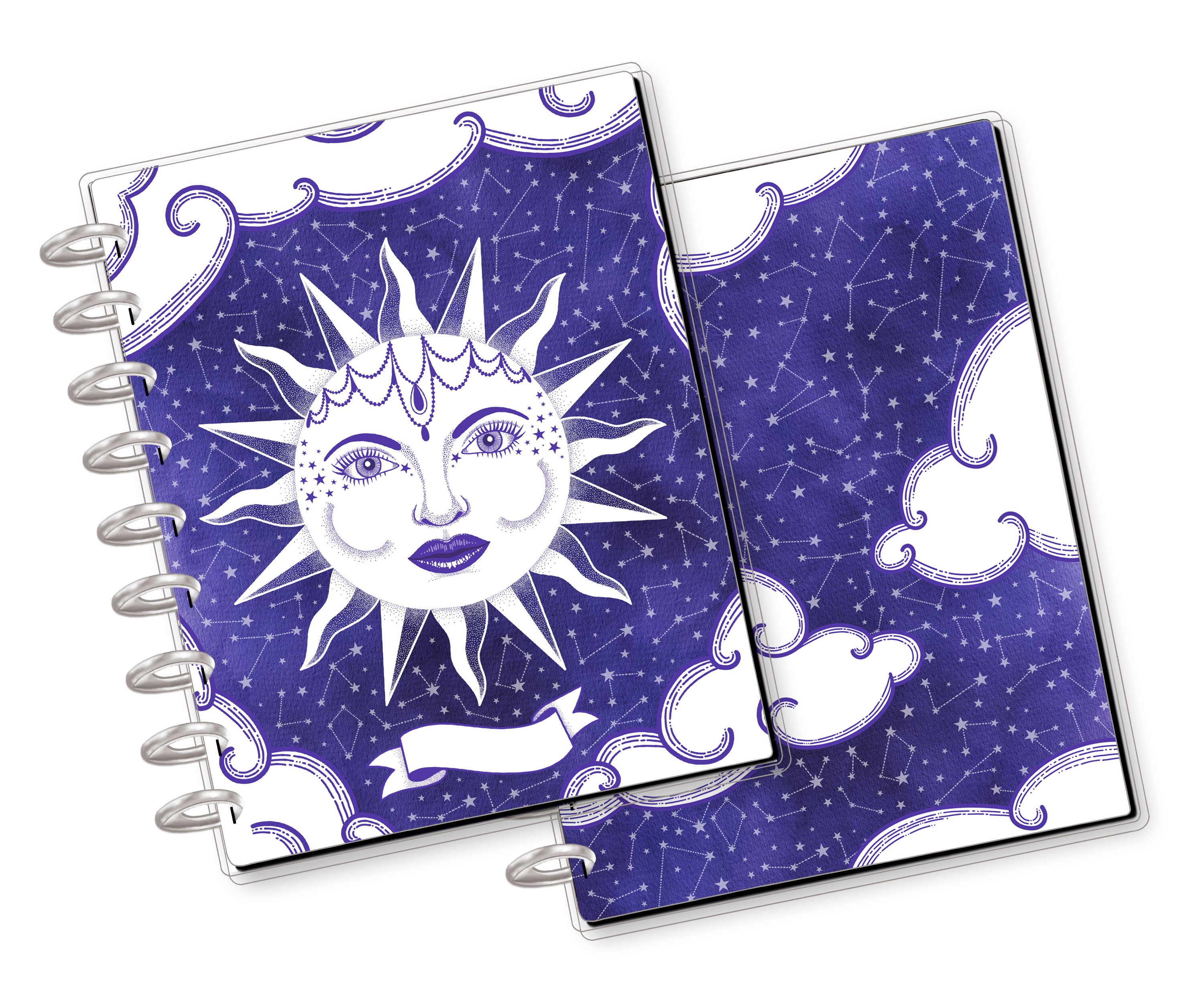 Celestial Sun Printable Planner or Notebook Cover for Happy - Etsy ...