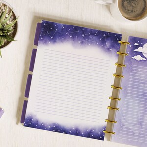 Galaxy &amp; Constellation Printable Planner Inserts, Printable Stationery ...