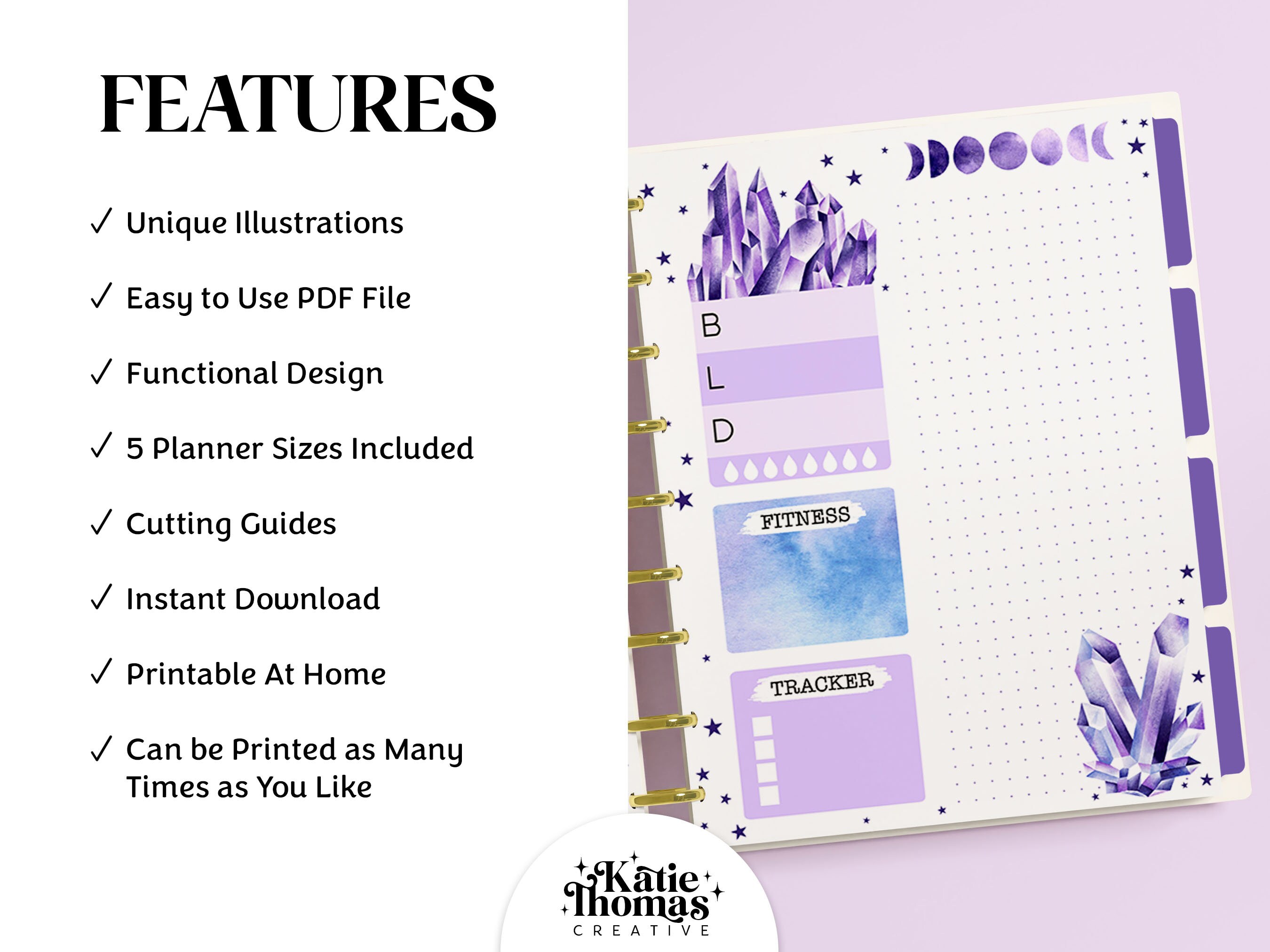 DAILY Planner Printable Inserts Fit Happy Planner Classic, Big and Mini ...