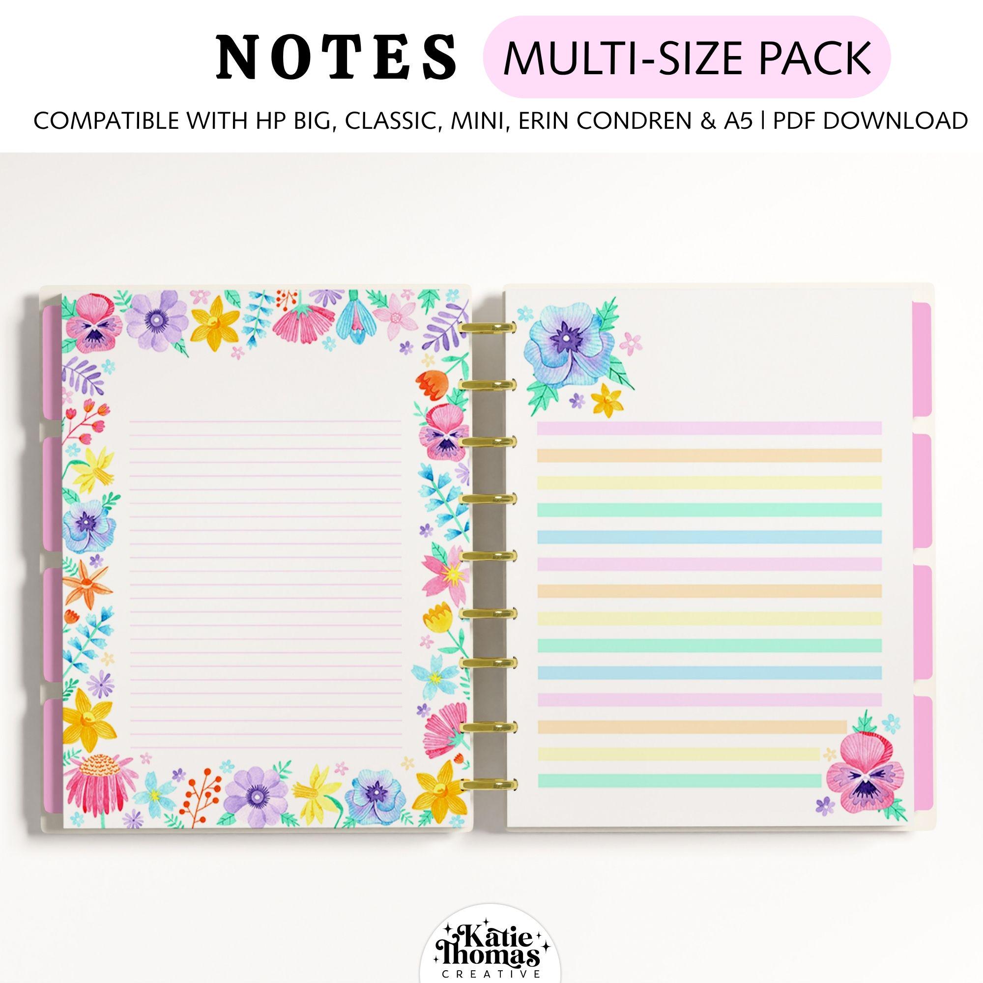 Rainbow Floral Printable Letter Writing Paper, Printable Stationery ...