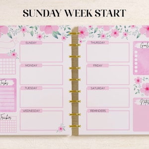 WEEKLY Planner Inserts Fits Happy Planner Classic, Big & Mini, Erin ...