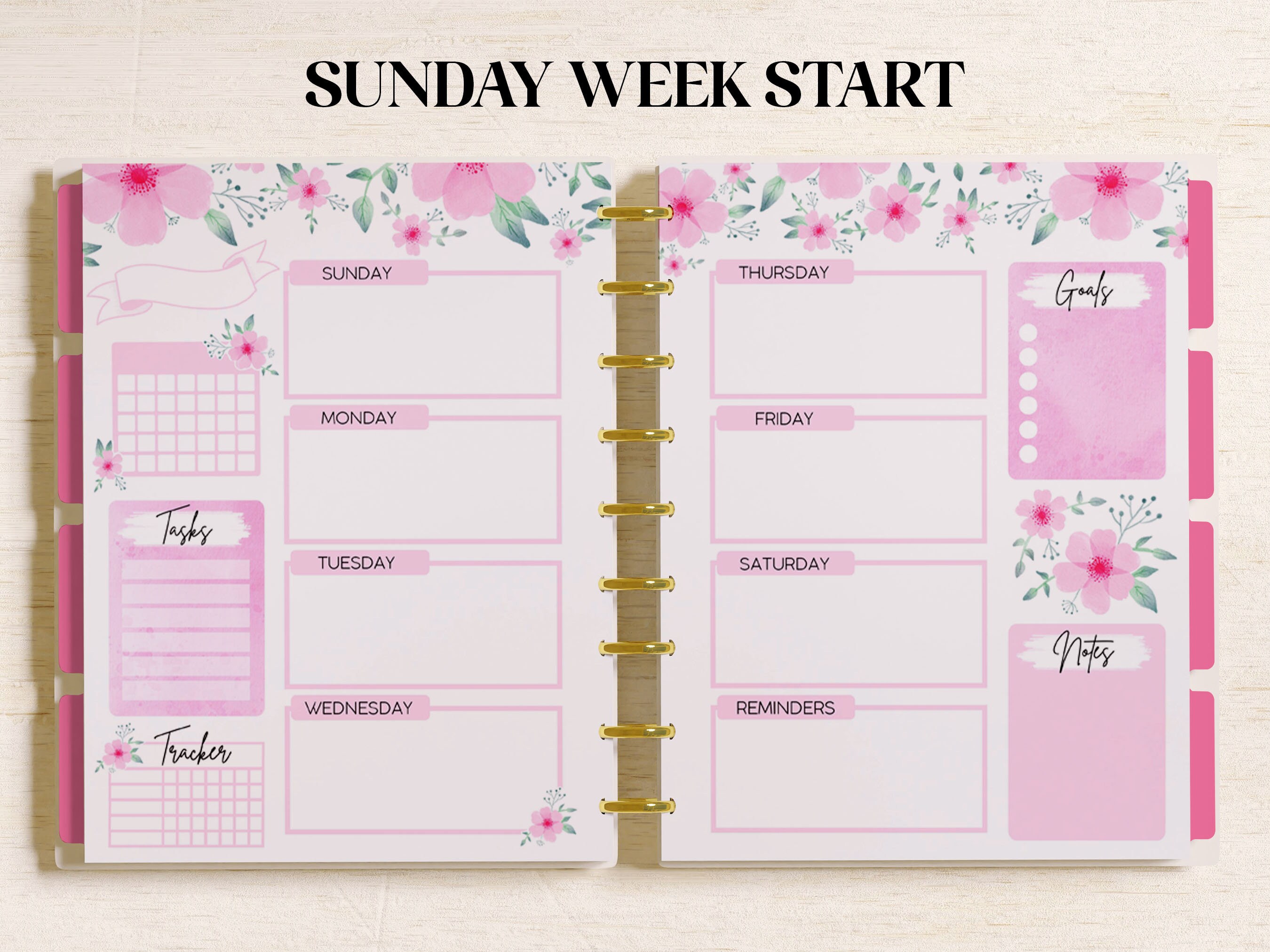 WEEKLY Planner Inserts Fits Happy Planner Classic, Big & Mini, Erin ...