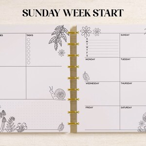 Printable Coloring DASHBOARD WEEKLY Planner Inserts Fits Happy Planner ...