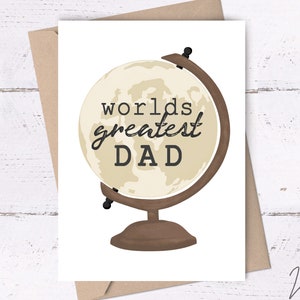 El mejor papá del mundo • Tarjeta imprimible para el Día del Padre, tarjetas para papás, tarjetas para el Día del Padre, tarjetas para el Día del Padre, tarjeta atemporal para el Día del Padre