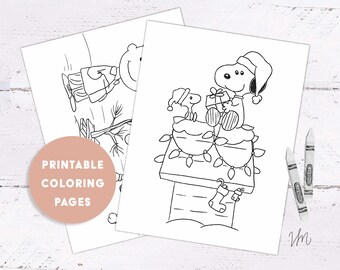 Peanuts Coloring Etsy Peanuts Coloring Etsy