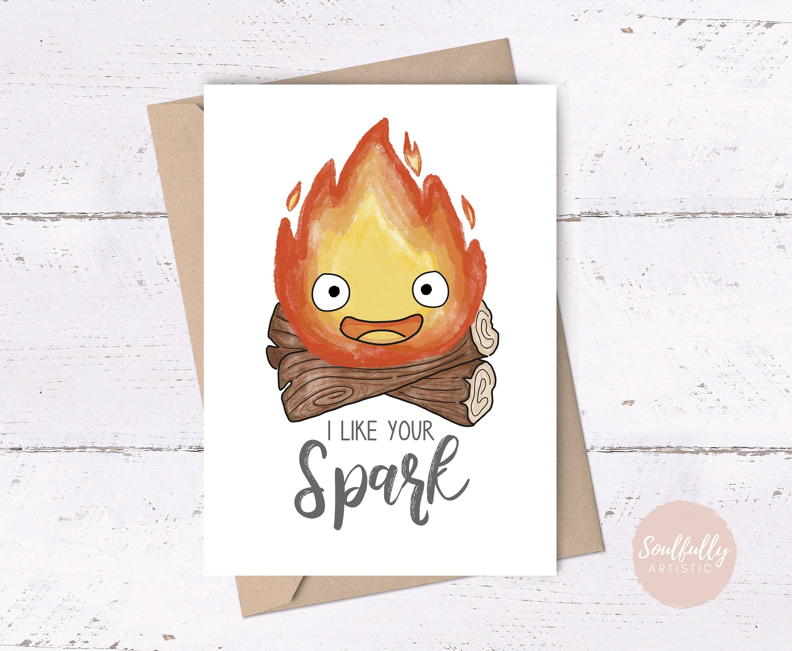 I like your Spark • fire card, motivatonal printable, punny greeting card, cute printable greeting card, you are awesome card, love you card