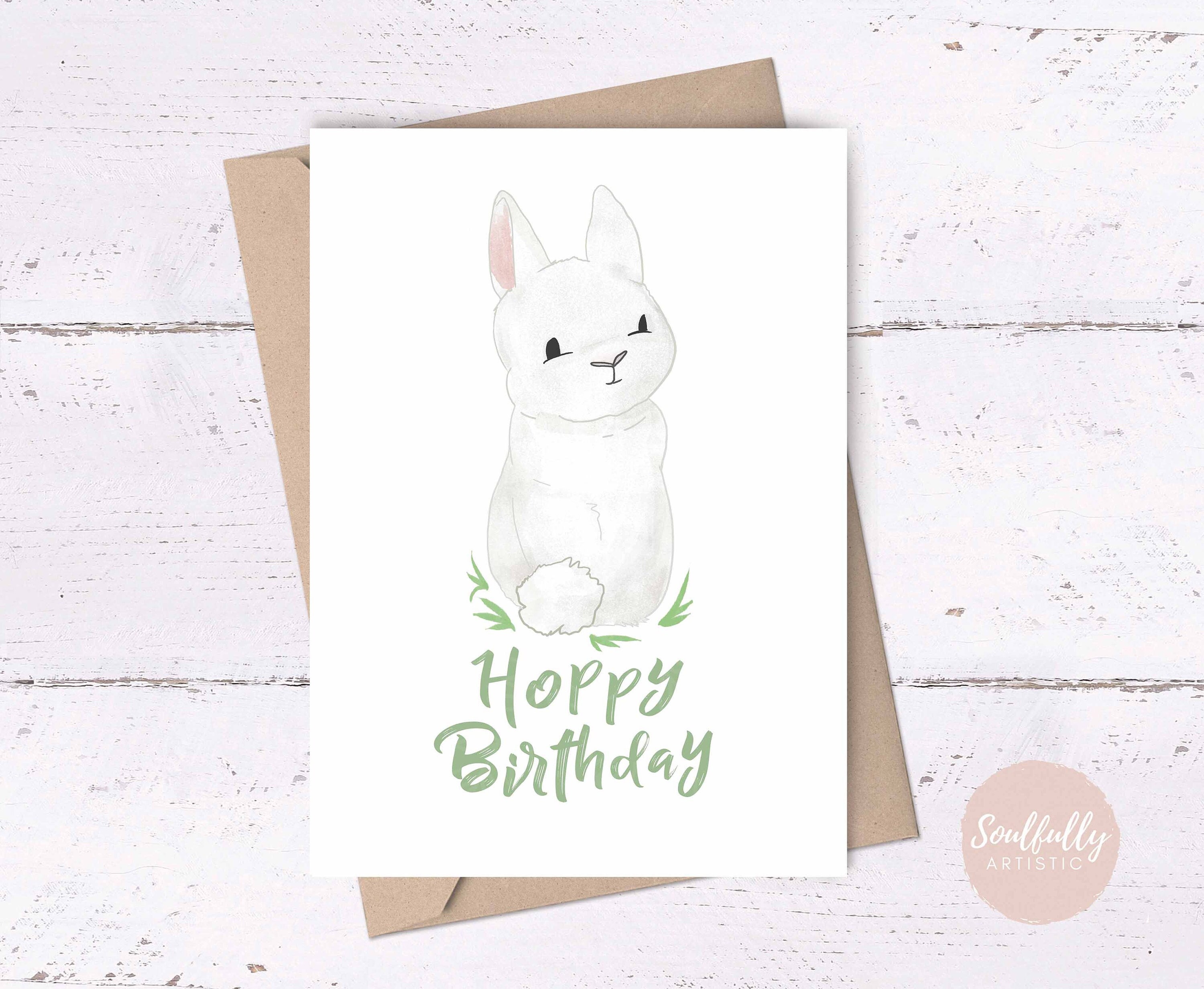Happy Birthday Bunny Card