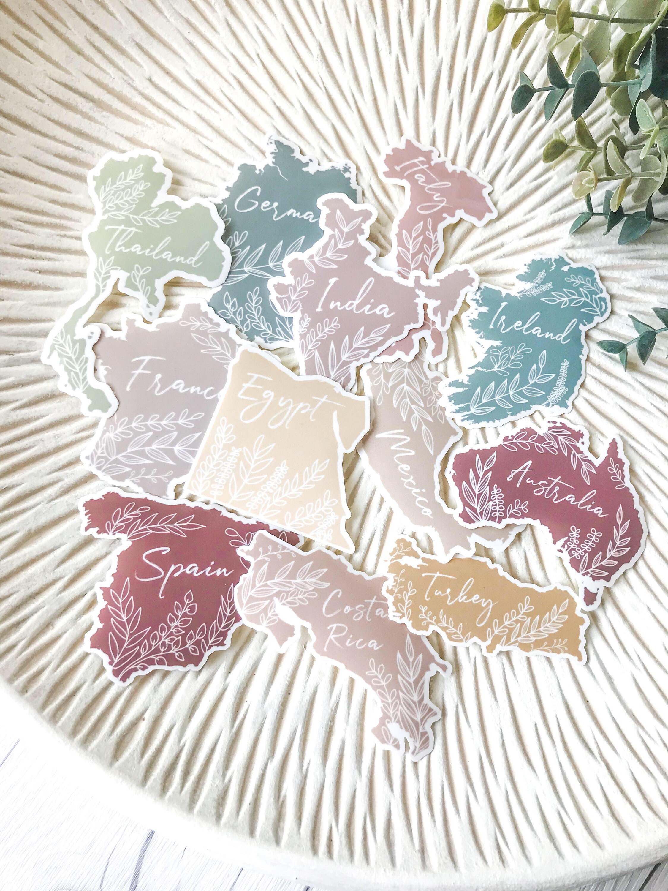 IRELAND STICKER - Waterproof Stickers, Country Map Stickers, Aesthetic ...