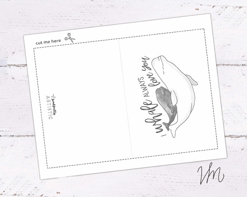 I Whale always Love You Whale card anniversary card I love | Etsy