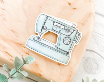 SEWING MACHINE STICKER • waterproof stickers, sewing stickers, craft stickers, waterbottle stickers,