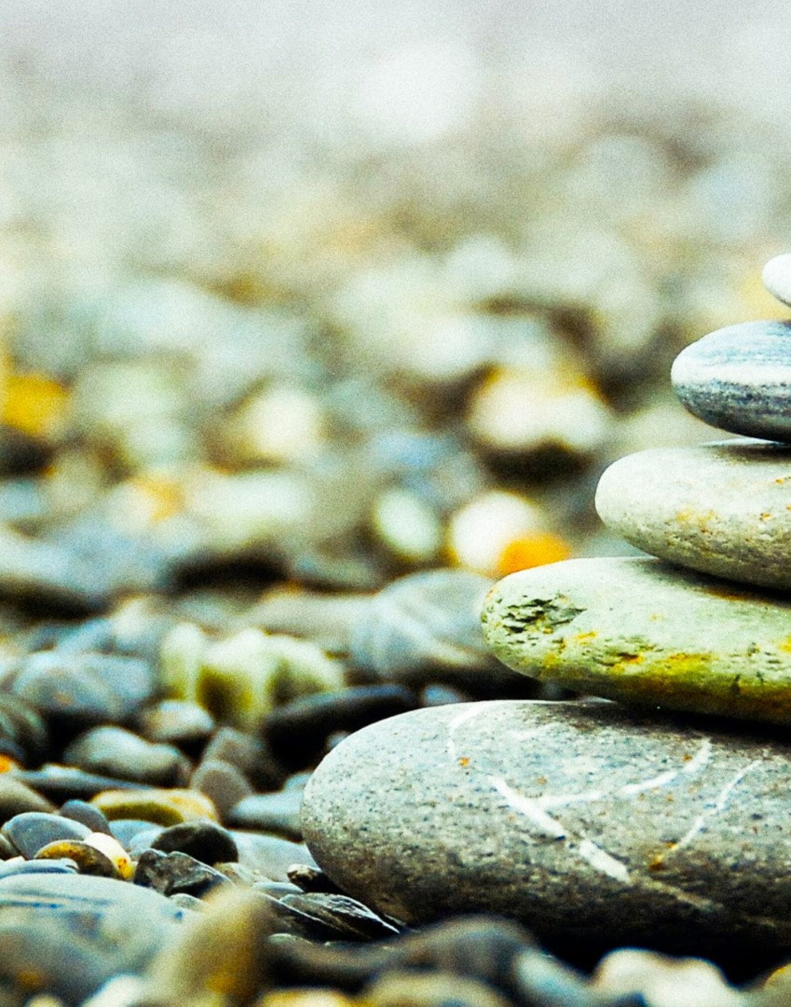 Natural Zen Stone Art Wall Nature Art Set Home Décor Art Etsy