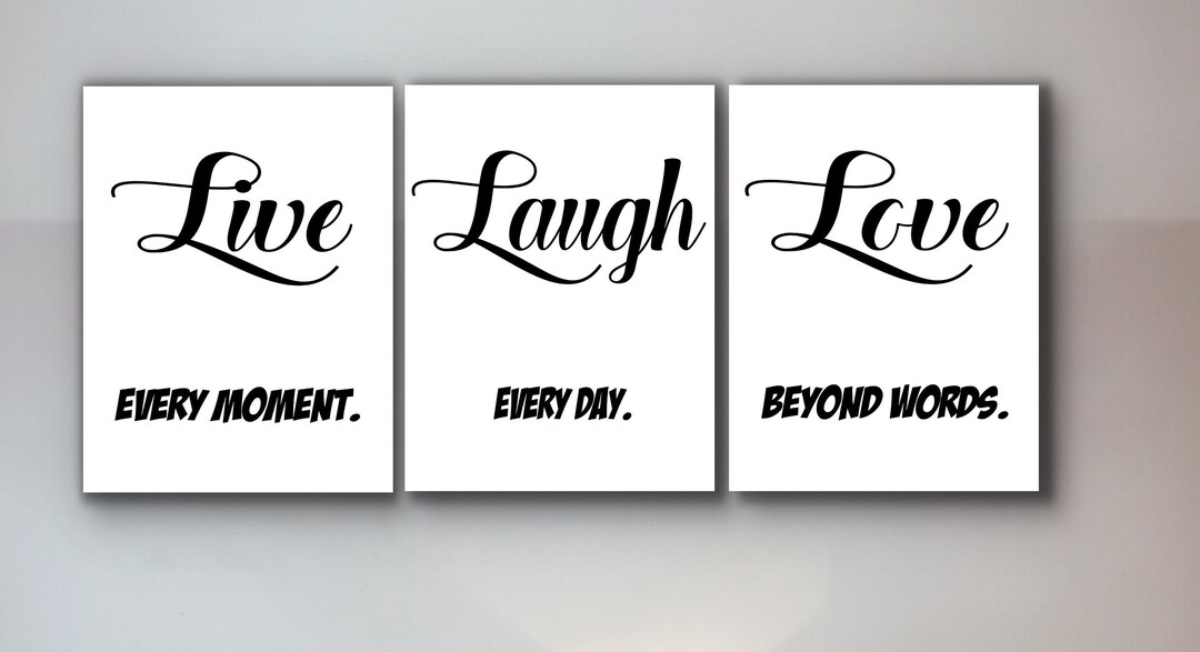 Live Laugh Love Sign Home Decor Wall Art Love Quote Sign Etsy France
